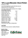 Otter Co-Op - Lifeline -18% Layer/Breeder Short Cut Pellet