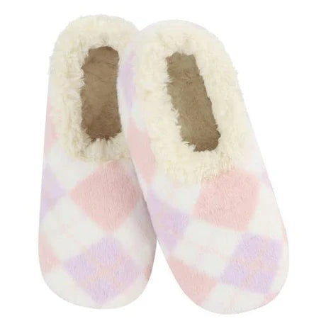 Snoozies - Argyle Faux Fur