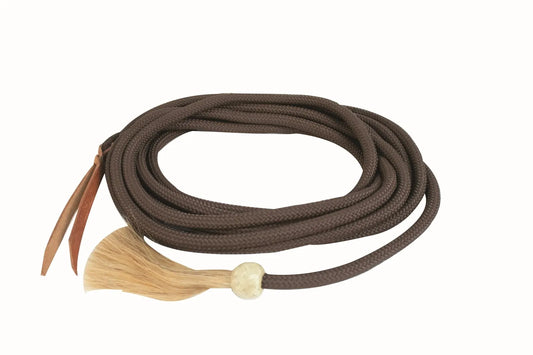 True North - Mecate Rein - Black - 22 ft