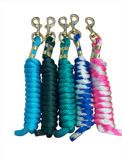 True North - Nylon Lead Rope with Brass Bolt Snap - 8 ft