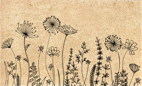 Door Matt - Coir - Wildflowers