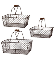 Decor Bin Set- Hinged 3 pc