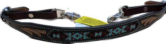 True North - Beaded Wither Strap w/ Turquoise & White Pattern