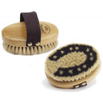 Wood Back Horseshoe Body Brush