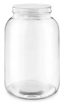 1 Gallon Glass Jar w/plastic lid