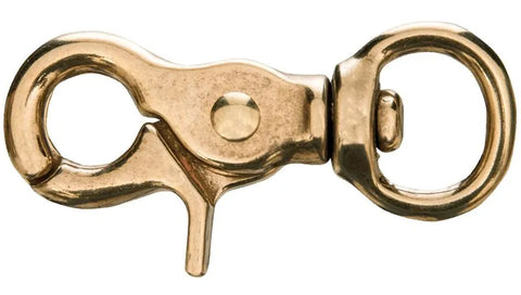 Brass Round Trigger Snap - 3/4"