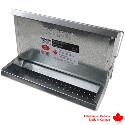 RC - Metal Small Animal Feeder - 9 1/2" Wide - Canadian Made