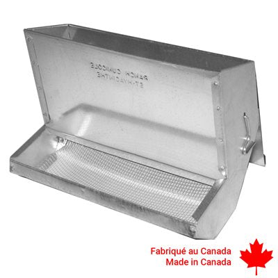 RC - Metal Small Animal Feeder - 9 1/2" Wide - Canadian Made