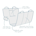 Kurgo - Coast to Coast Hammock - Grey/Blue