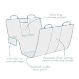 Kurgo - Coast to Coast Hammock - Grey/Blue