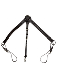 True North - Leather Breast Collar w/Carving - Dark Oil