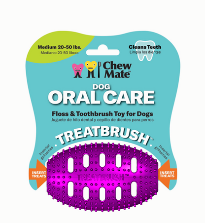 Chew Mate - Natural Rubber Dog Treatbrush