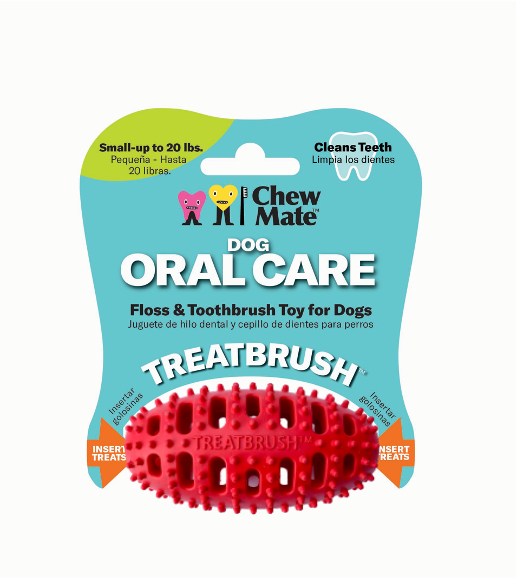 Chew Mate - Natural Rubber Dog Treatbrush