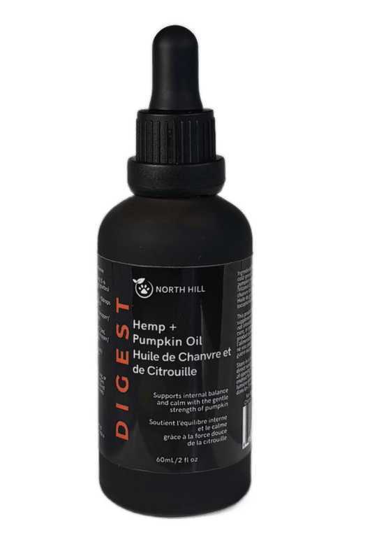North Hill - Hemp Oil For Dogs - Digest - Hemp & Pumpkin - 60mL