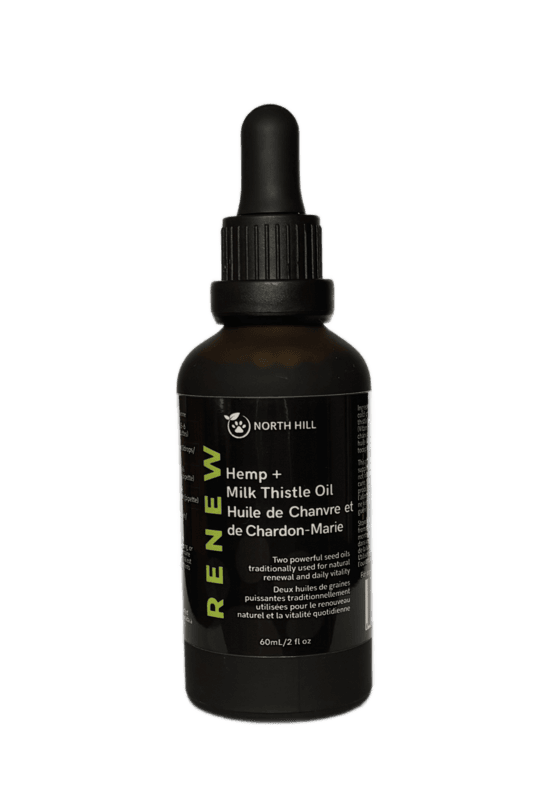 North Hill - Hemp Oil For Dogs - Renew-Hemp & Milk Thistle - 60mL