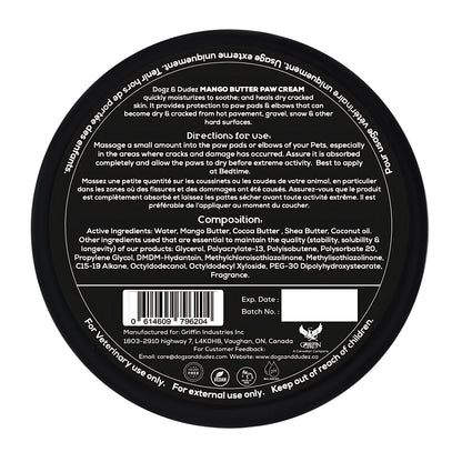 Dogz & Dudez - Mango Butter Paw Cream - 75g