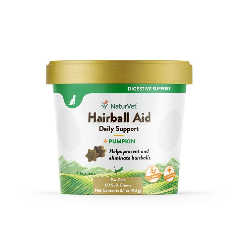 NaturVet Daily Support - Cat Hairball Aid Soft Chews