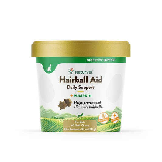 NaturVet Daily Support - Cat Hairball Aid Soft Chews