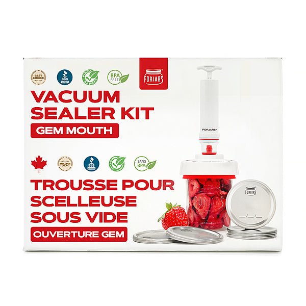 Canning - For Jars - Vacuum Sealer Kit for GEM Jars