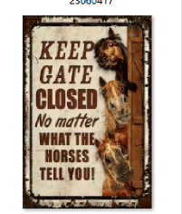 Metal Giftware Signs