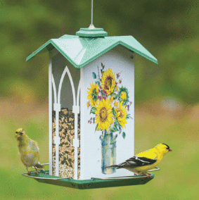 Nature's Way - Country Cottage - Metal Gazebo Bird Feeder - 1.56qt