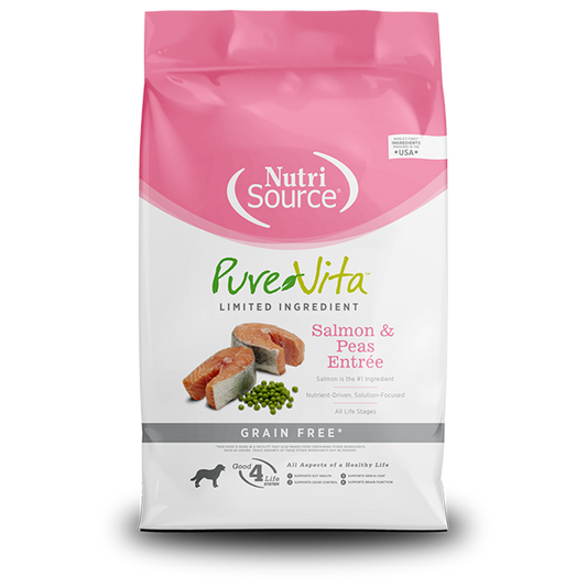 NutriSource Dog - PureVita GF Salmon & Peas - 11.3kg ( special order)