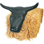 Large Steer Head with Horns - Has 2 Prongs for in Bale