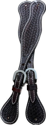 Truenorth-Basket weave Spur Straps Dark Oil