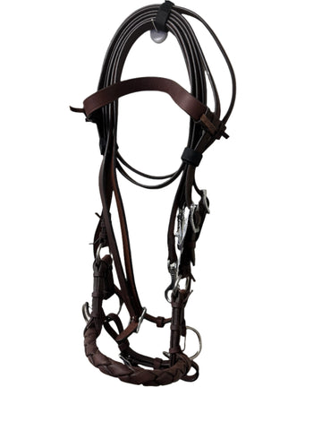 True North-Side Pull Headstall w/Reins - COB