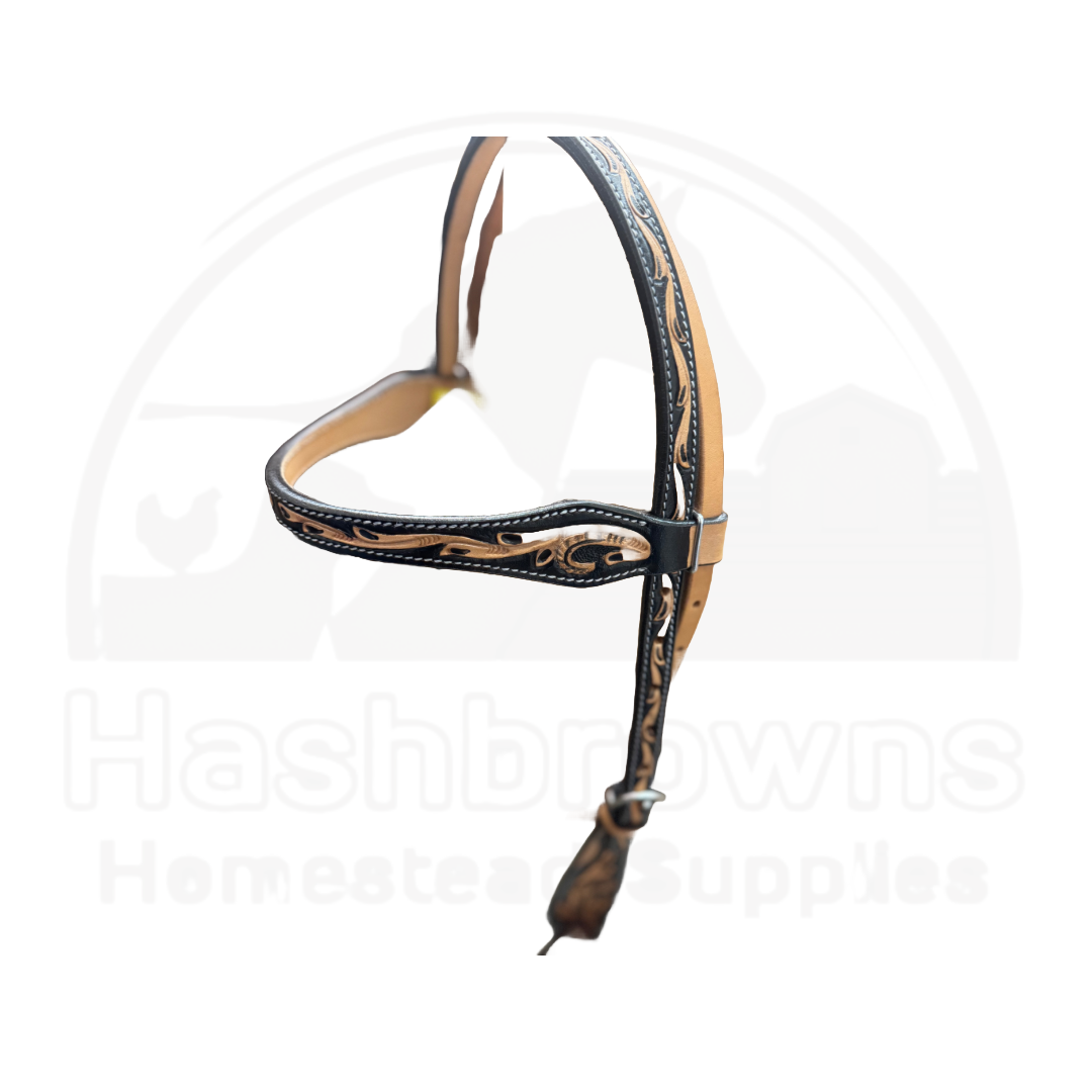 True North - Headstall w/Scalloped Brow Band