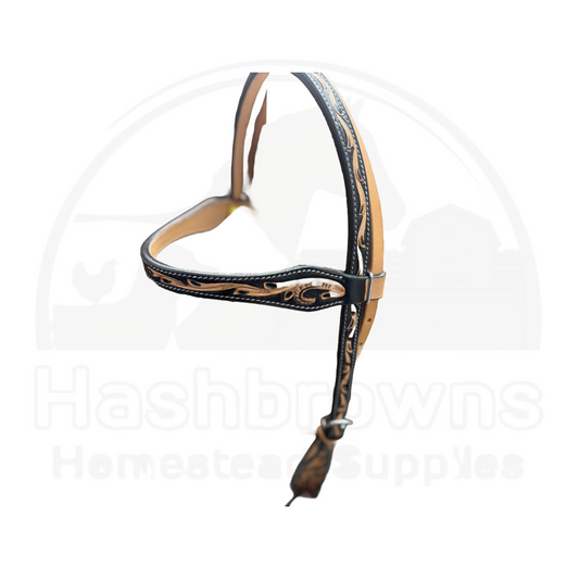 True North - Headstall w/Scalloped Brow Band