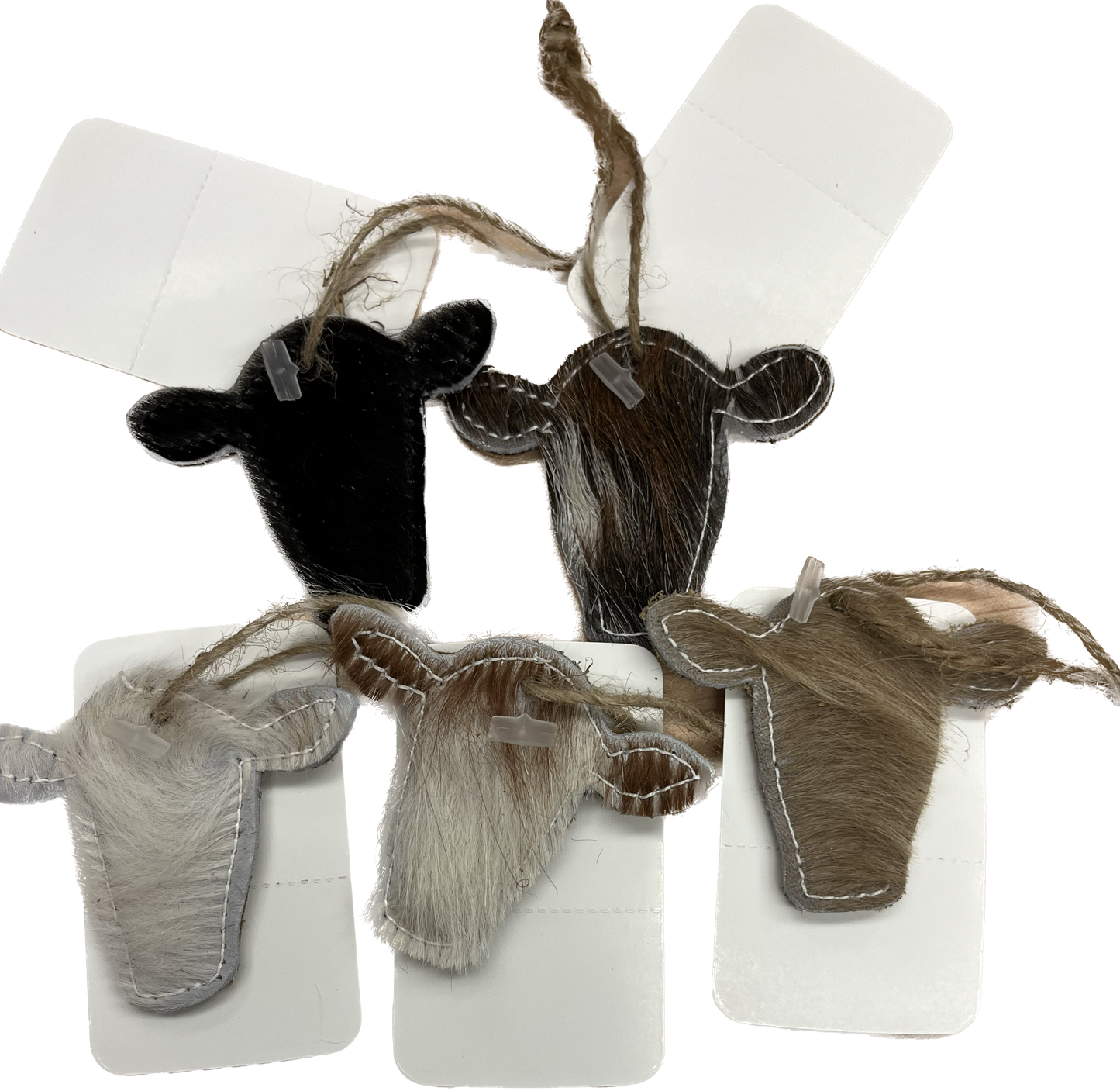 Hand Made Hide Holiday Ornaments