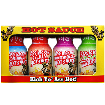 Ass Kickin - Hot Sauce - Mini Bottle 4 Pack