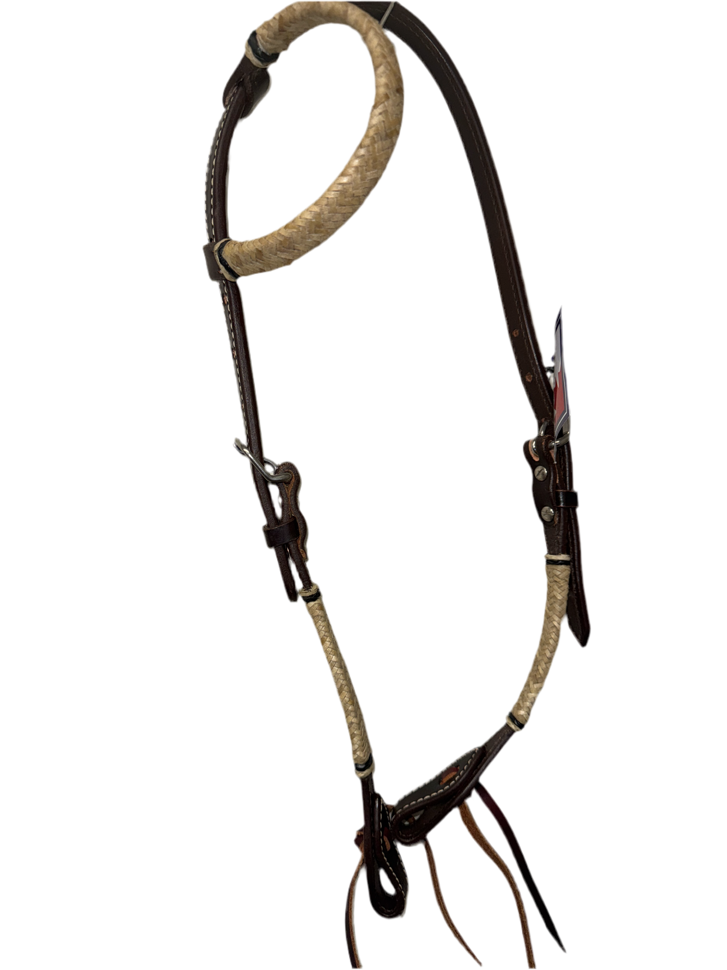 True North - One Ear Headstall - Rawhide w/Leather