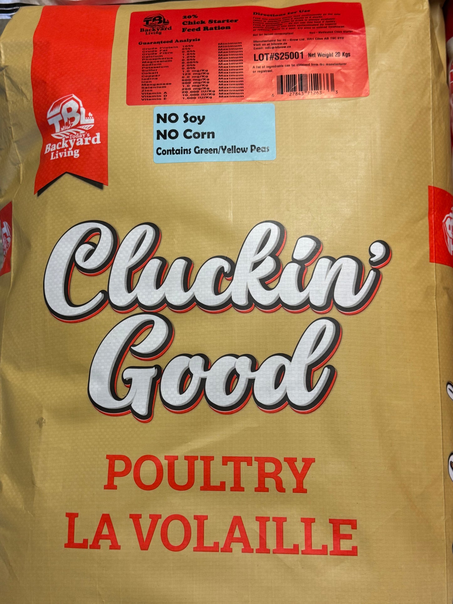 Cluckin' Good - 20% - Textured Chick Starter - 20Kg