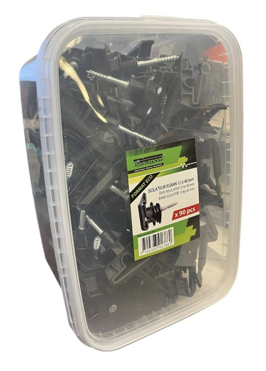 Beaumont - Screw-in Universal Insulator - Black - Bucket of 90