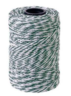 Beaumont - Classic - Twisted - White/Green Electrical Rope - 200 m
