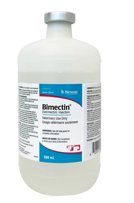 Bimectin Injection (Ivermectin, 5mg/ml) - 500ml