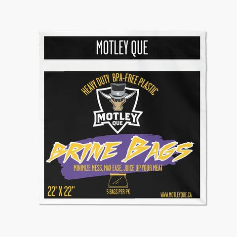 Motley Que Brine Bags - 22" x 22" - 5/Pack