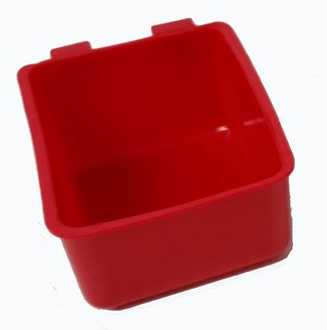 Plastic Cage Cup - 450ml - Red