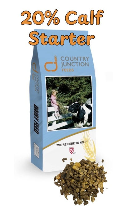 CJ - 20% Calf Starter Rolled - 20kg - Textured