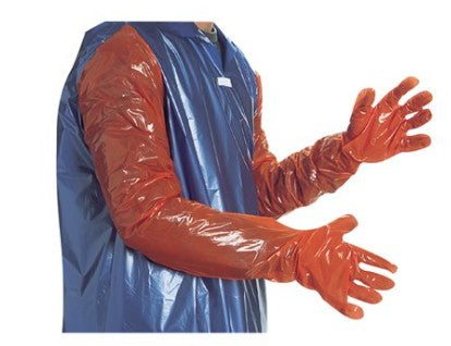 POLYSEM - OB Gloves Calving Gloves - Orange - 1.1mm - 92cm (100 per box)