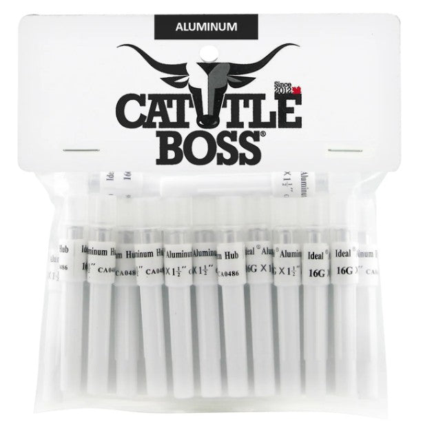 CattleBoss - Aluminum Hub Needles / 25 Pack
