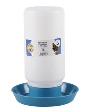 Chick Drinker with Blue Base - 1L (2 piece)