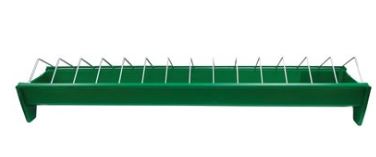 CHICK'A  - Poultry Feed Trough with Wire Guard