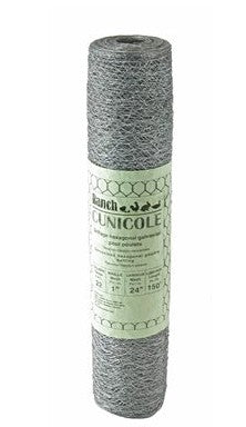 Chicken Wire - Galavanized - 1" x 1" - (24" X 150') 22 Gauge