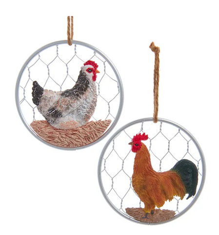 Kurt S. Adler - Chicken Ornaments Assorted