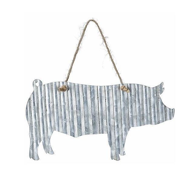 Corrugated Metal Animal Sign - 6"