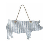 Corrugated Metal Animal Sign - 6"