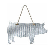 Corrugated Metal Animal Sign - 6"